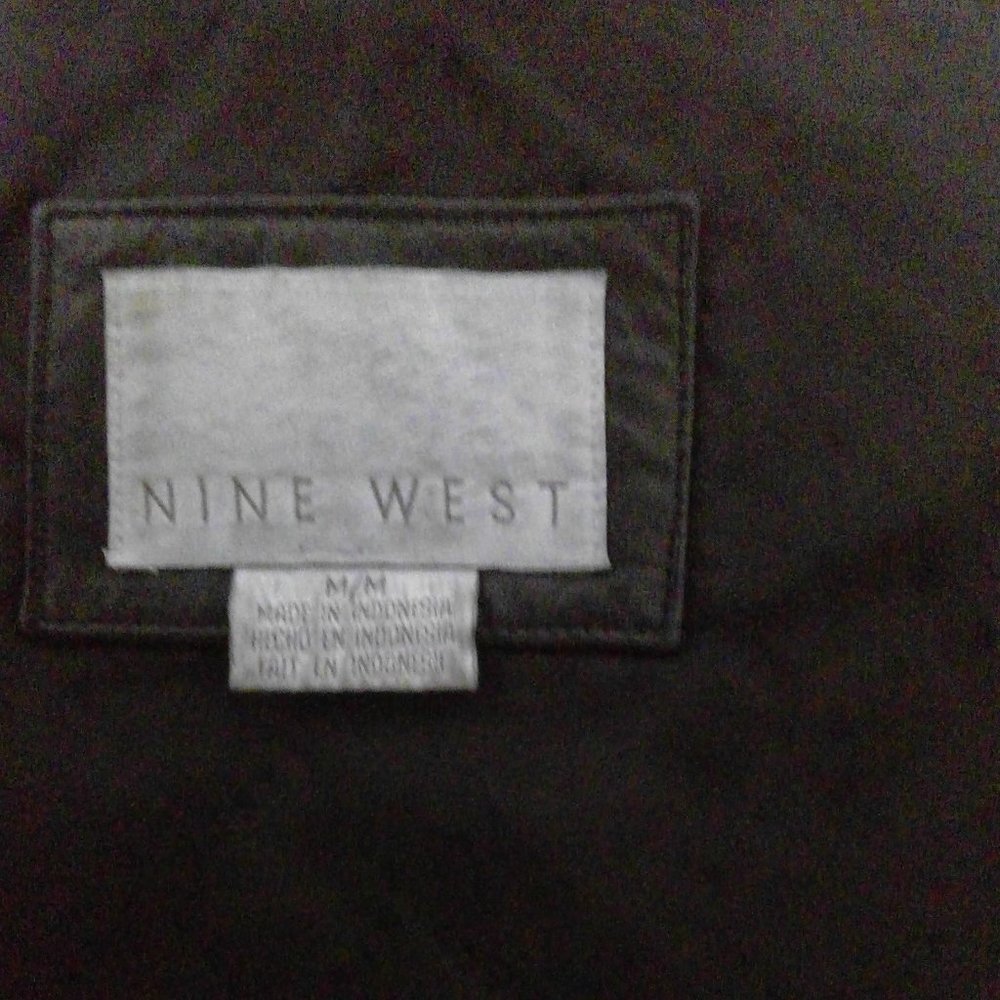 Nine West Leather Coat Size M - Picture 7 of 8